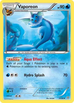Vaporeon #22/98 · Pokémon