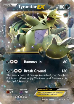 Tyranitar-EX #42/98 · Pokémon