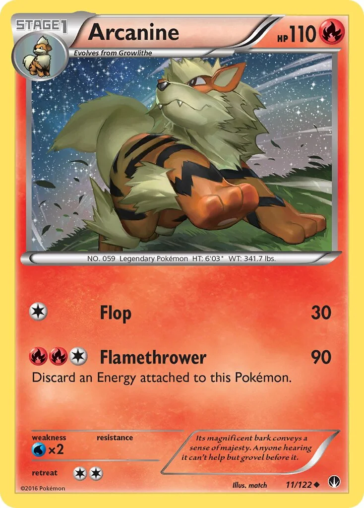 Arcanine 「BKP 11/122」「EN」