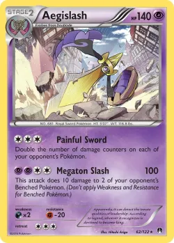 Aegislash #62/122 · Pokémon