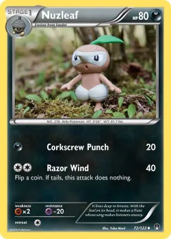 Nuzleaf #72/122 · Pokémon