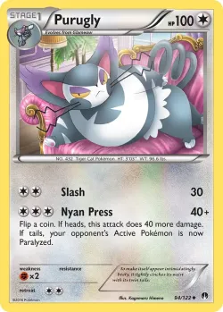 Purugly #94/122 · Pokémon