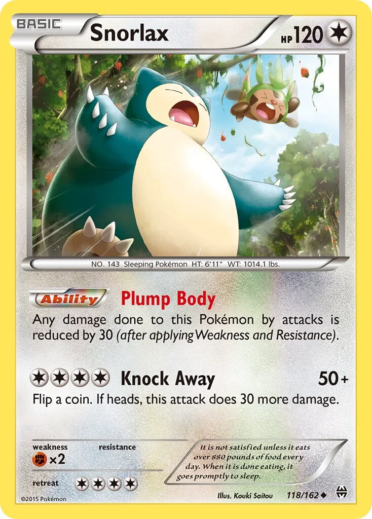 Snorlax 「BKT 118/162」「EN」