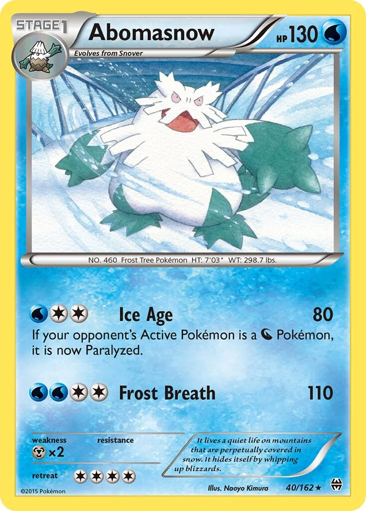 Abomasnow 「BKT 40/162」「EN」