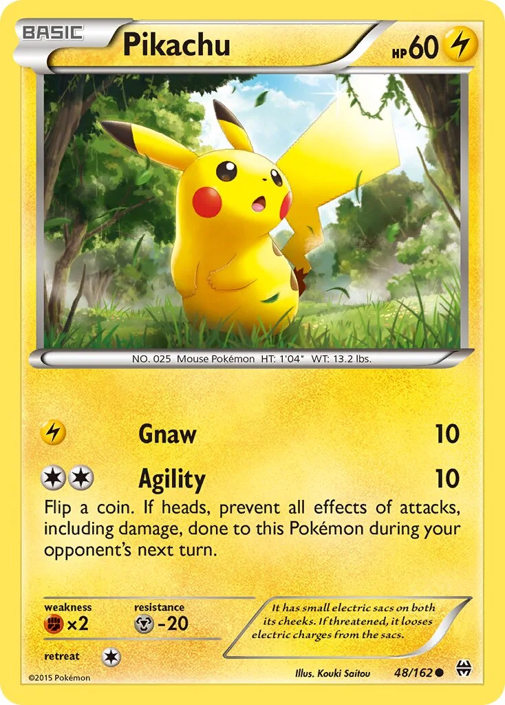 Pikachu 「BKT 48/162」「EN」