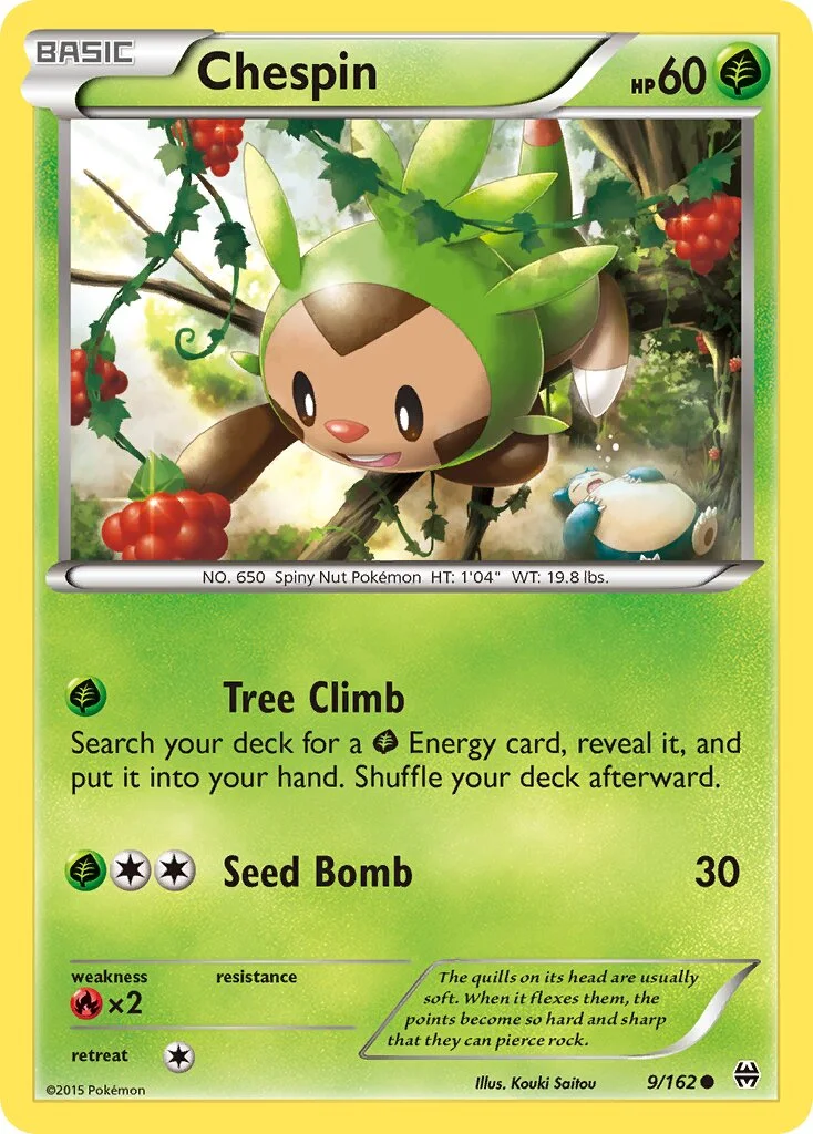 Chespin 「BKT 9/162」「EN」