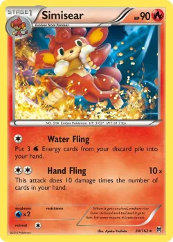 Simisear #24/162 · Pokémon