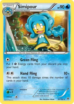 Simipour #42/162 · Pokémon