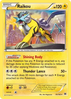 Raikou #55/162 · Pokémon