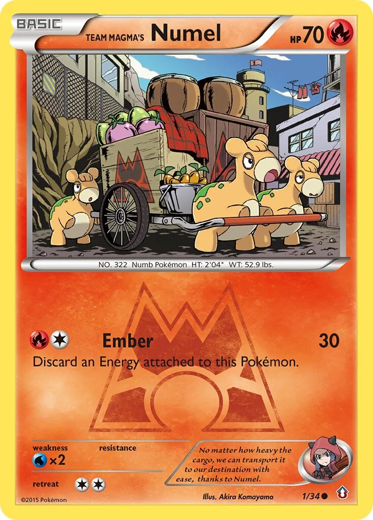 Team Magma's Numel 「DCR 1/34」「EN」