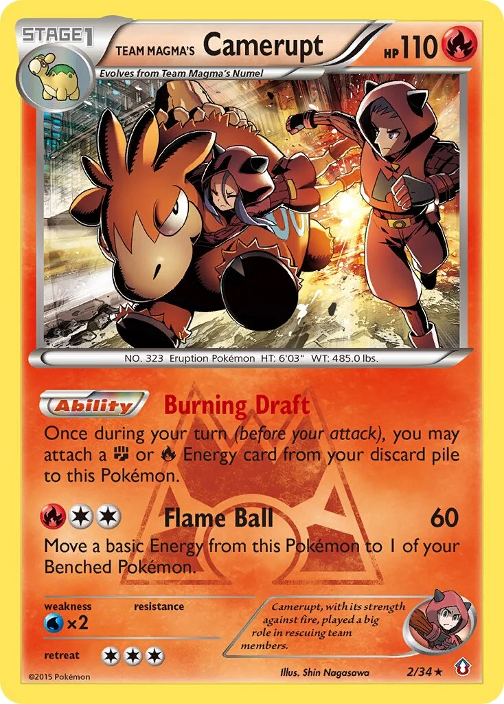Team Magma's Camerupt 「DCR 2/34」「EN」