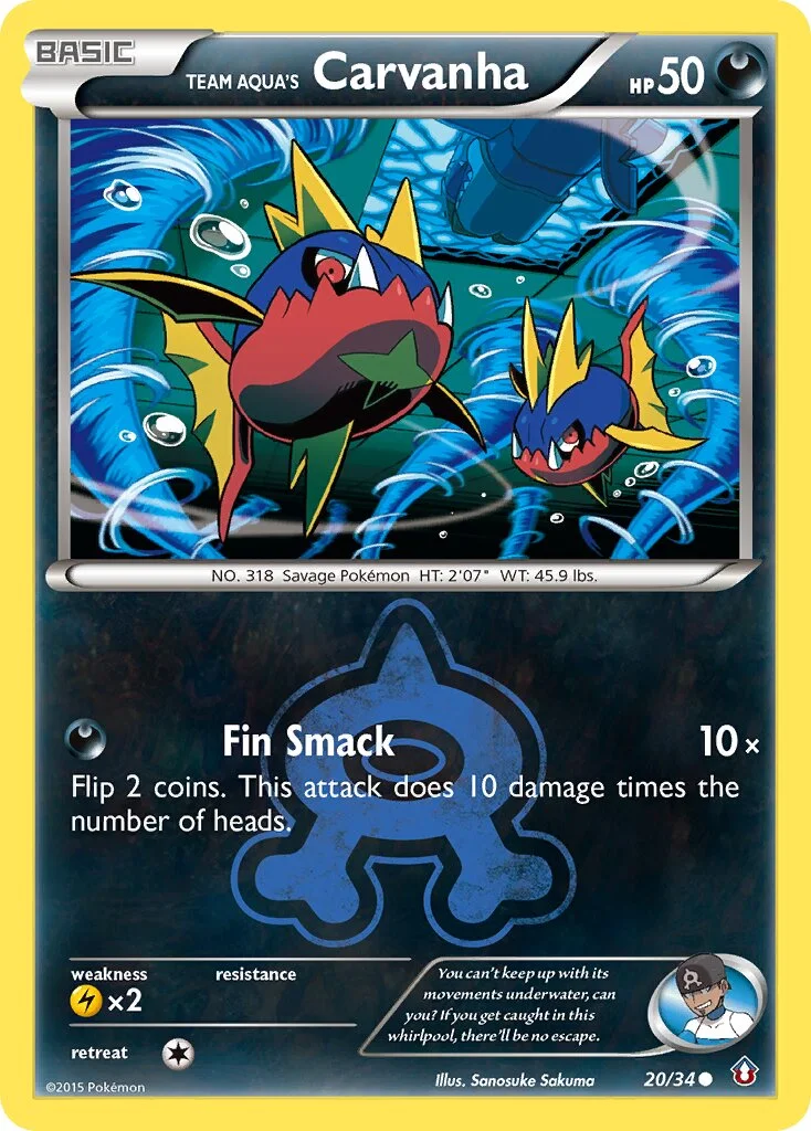 Team Aqua's Carvanha 「DCR 20/34」「EN」
