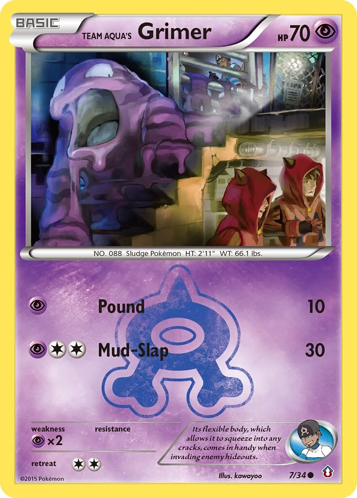 Team Aqua's Grimer 「DCR 7/34」「EN」
