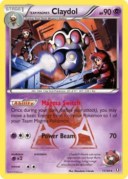 Team Magma's Claydol 「DCR 11/34」「EN」