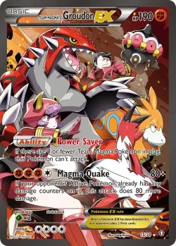 Team Magma's Groudon-EX 「DCR 15/34」「EN」