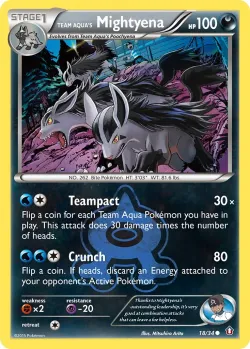 Team Aqua's Mightyena 「DCR 18/34」「EN」