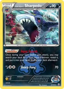Team Aqua's Sharpedo 「DCR 21/34」「EN」