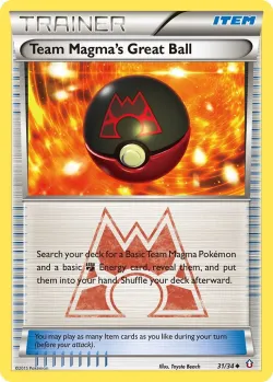 Team Magma's Great Ball 「DCR 31/34」「EN」