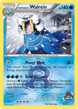 Team Aqua's Walrein #5/34 · Pokémon