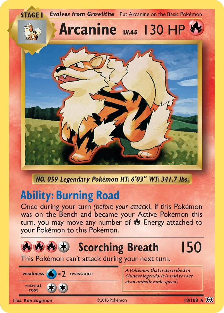 Arcanine 「EVO 18/108」「EN」
