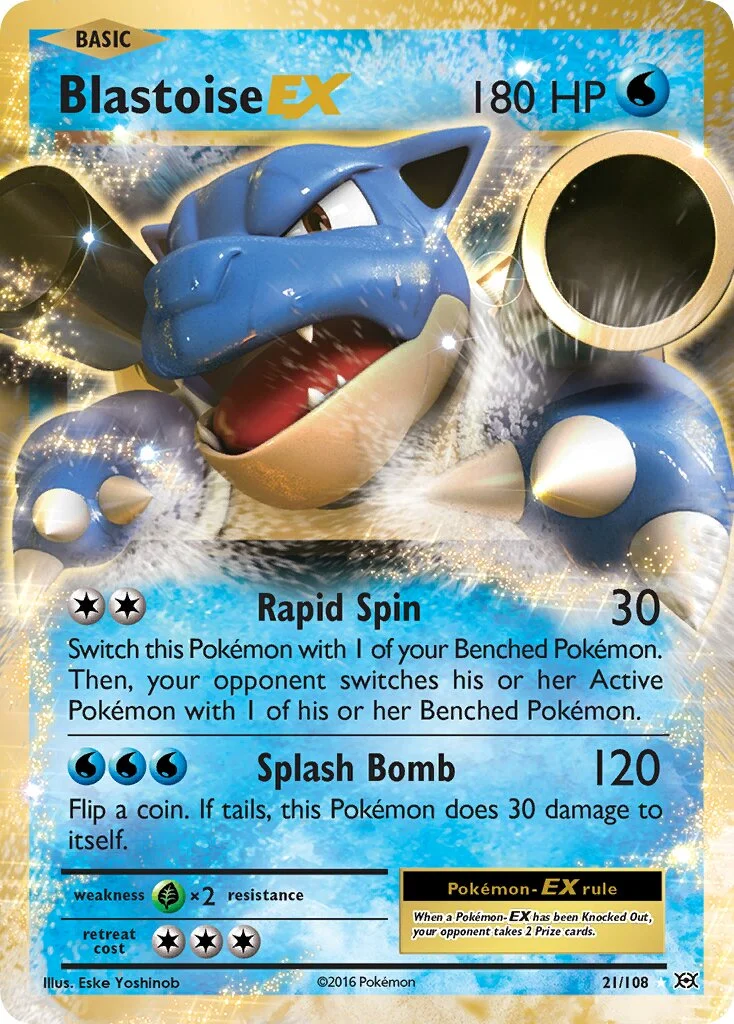 Blastoise-EX 「EVO 21/108」「EN」