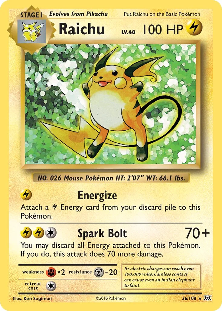 Raichu 「EVO 36/108」「EN」