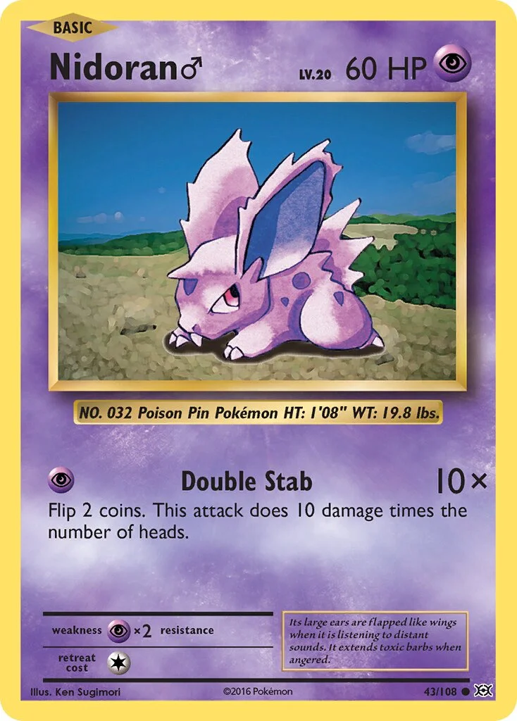 Nidoran ♂ 「EVO 43/108」「EN」