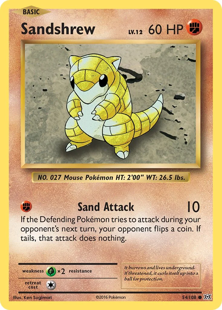 Sandshrew 「EVO 54/108」「EN」