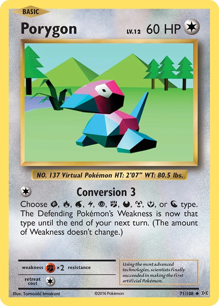 Porygon 「EVO 71/108」「EN」
