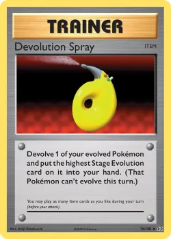 Devolution Spray #76/108 · Pokémon