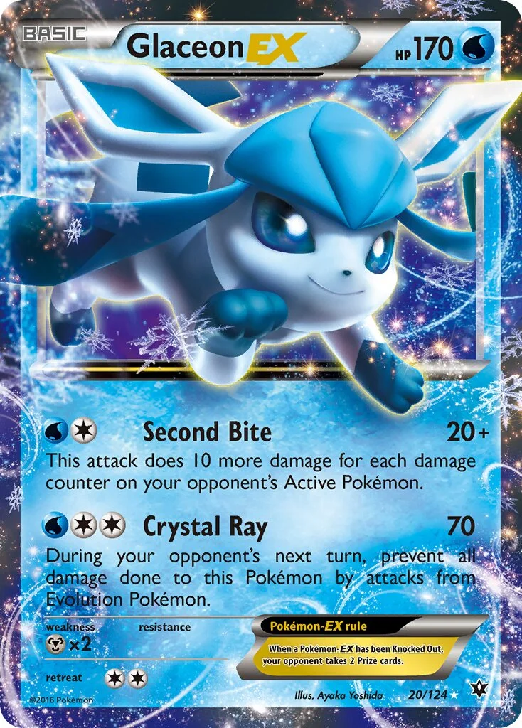 Glaceon-EX 「FCO 20/124」「EN」