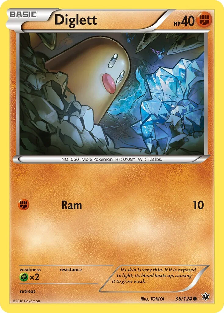 Diglett 「FCO 36/124」「EN」