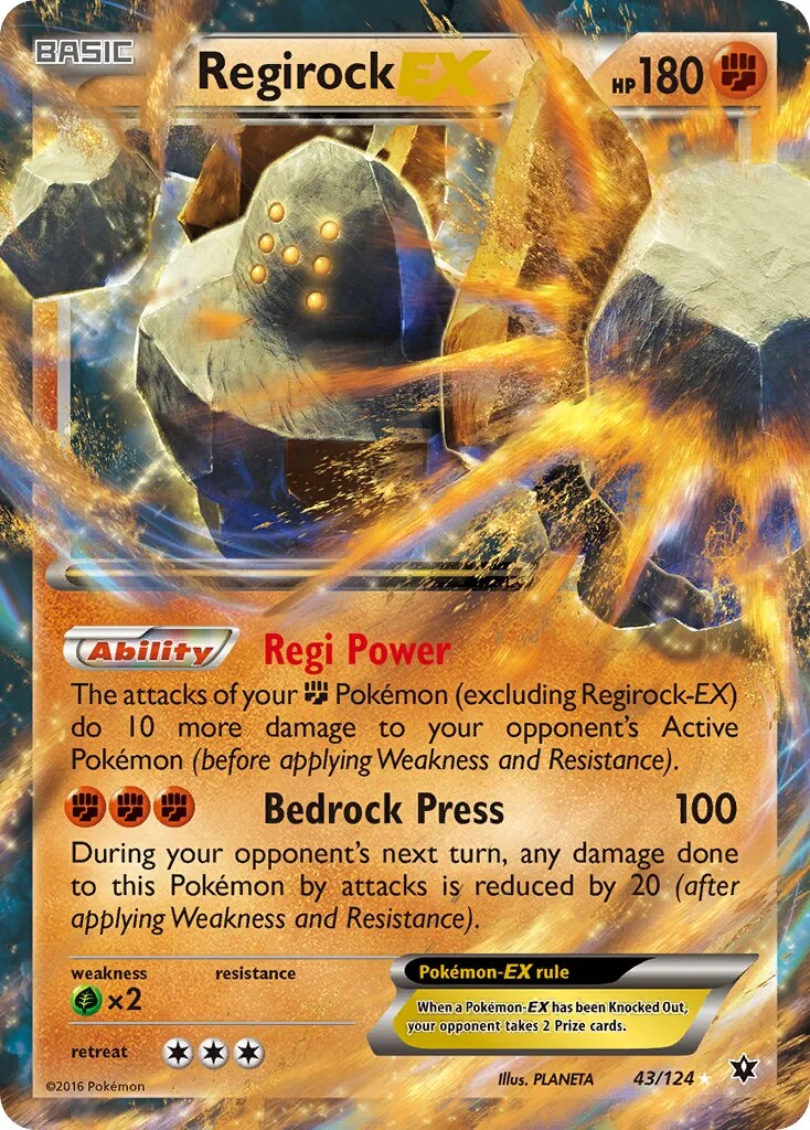 Regirock-EX 「FCO 43/124」「EN」