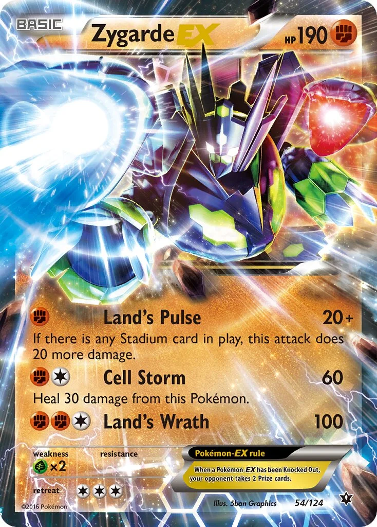 Zygarde-EX 「FCO 54/124」「EN」