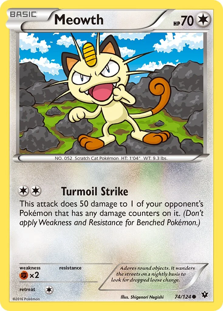 Meowth 「FCO 74/124」「EN」