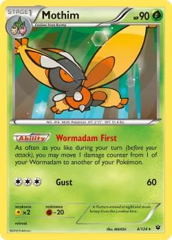 Mothim #4/124 · Pokémon