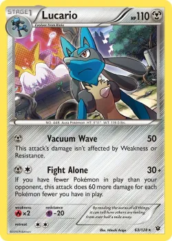 Lucario #63/124 · Pokémon