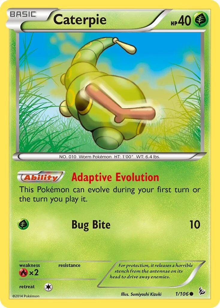 Caterpie 「FLF 1/106」「EN」