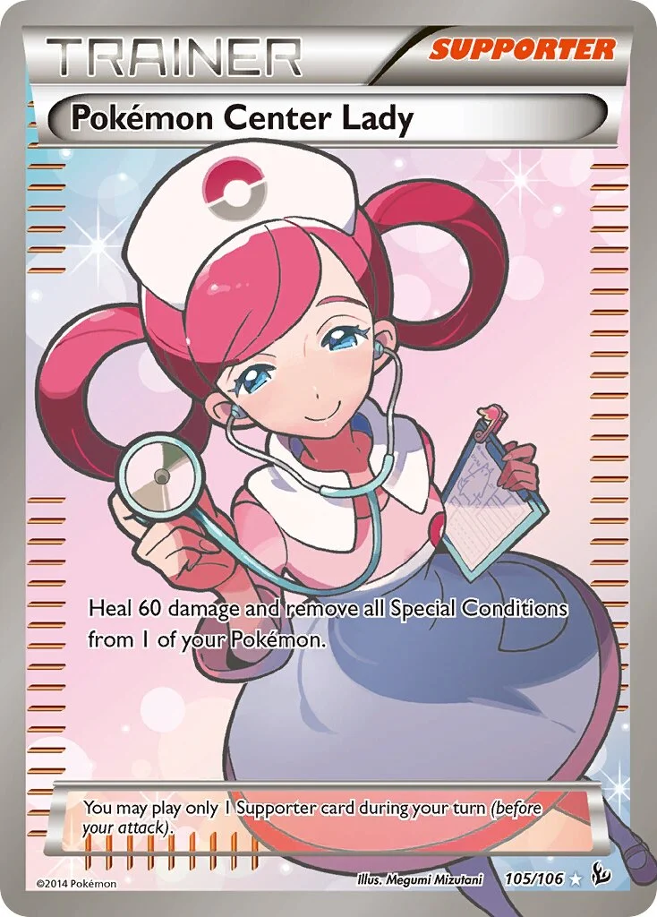 Pokémon Center Lady 「FLF 105/106」「EN」