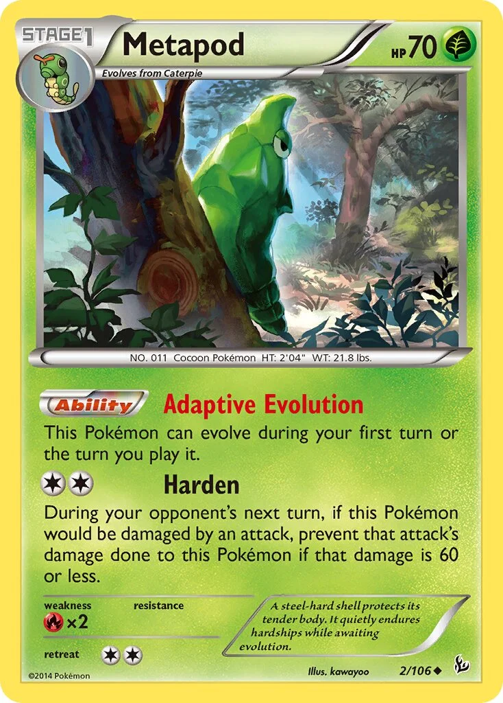 Metapod 「FLF 2/106」「EN」