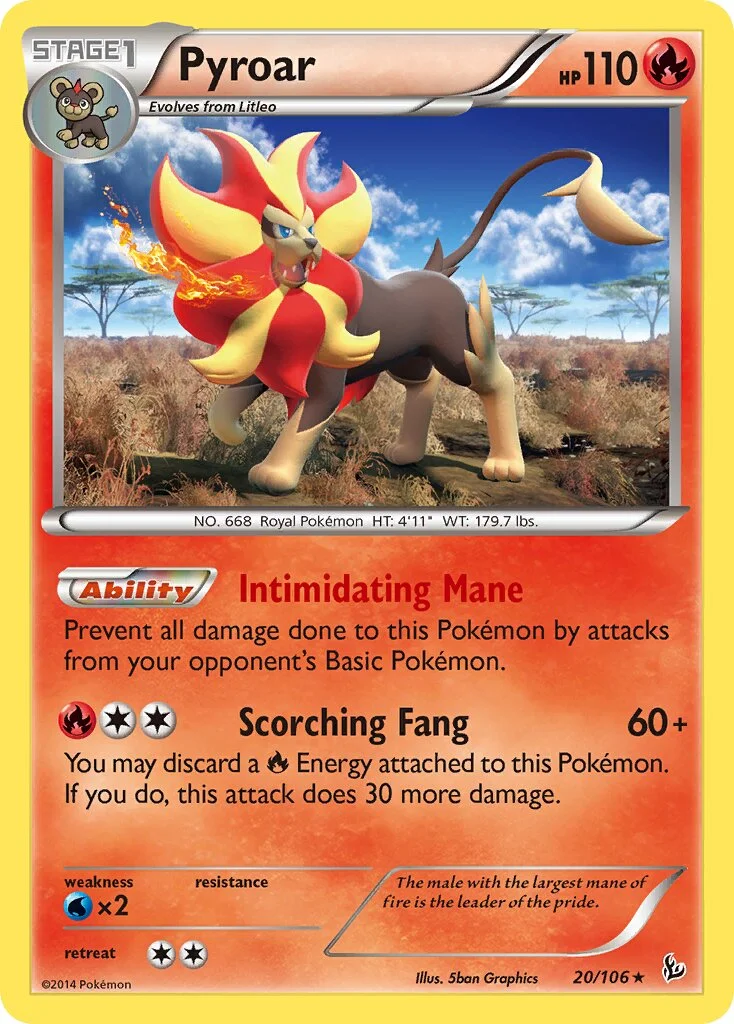 Pyroar 「FLF 20/106」「EN」
