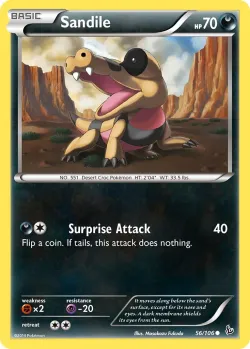 Sandile #56/106 · Pokémon