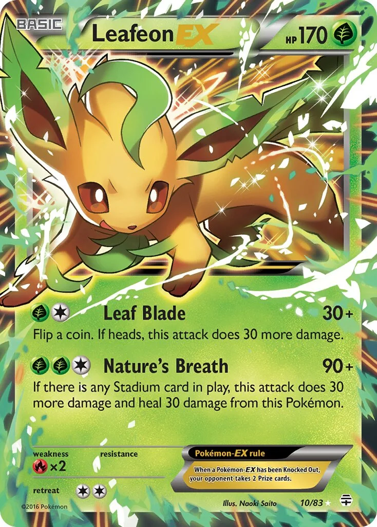 Leafeon-EX 「GEN 10/83」「EN」