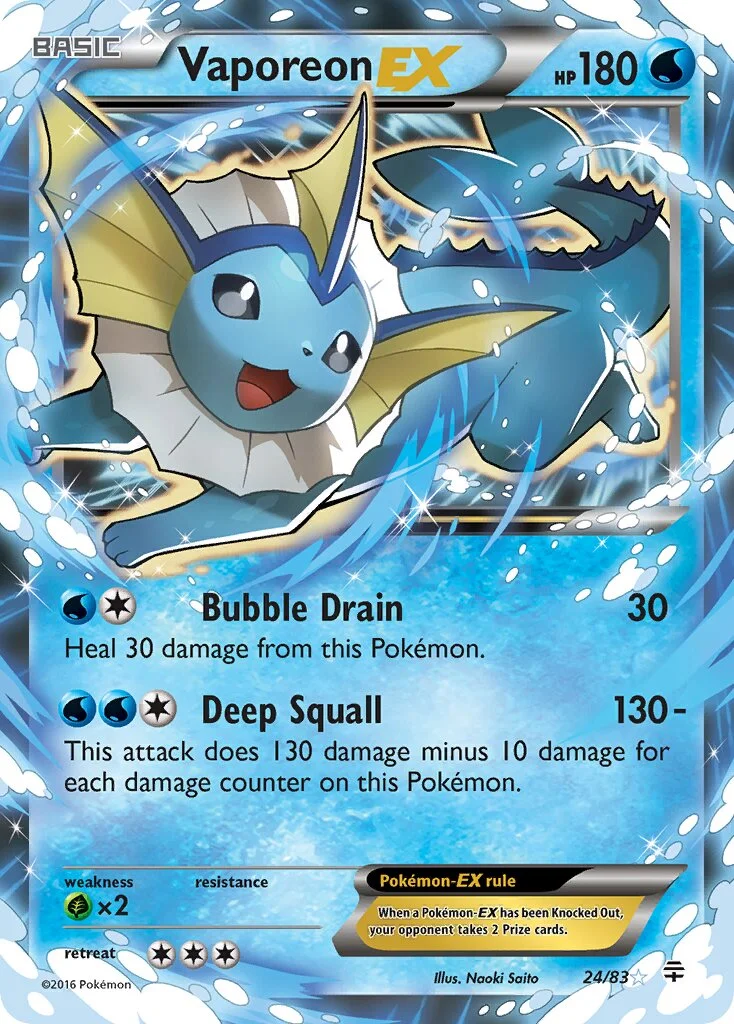 Vaporeon-EX 「GEN 24/83」「EN」