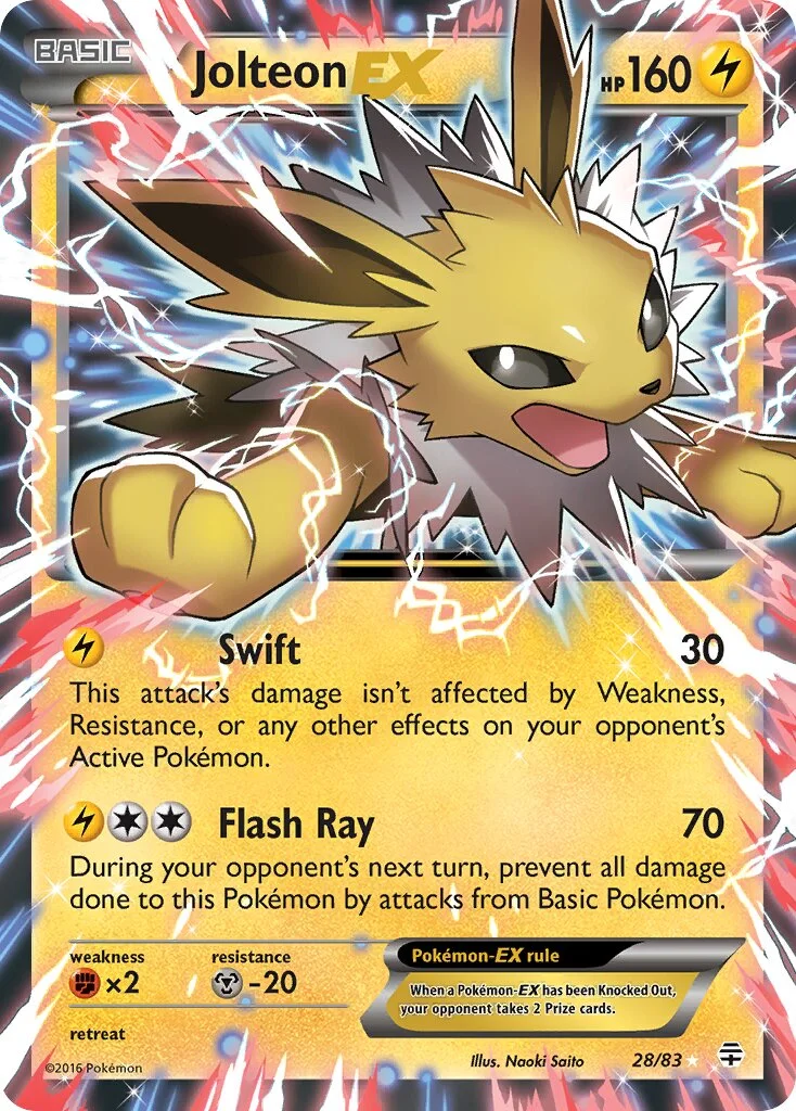 Jolteon-EX 「GEN 28/83」「EN」