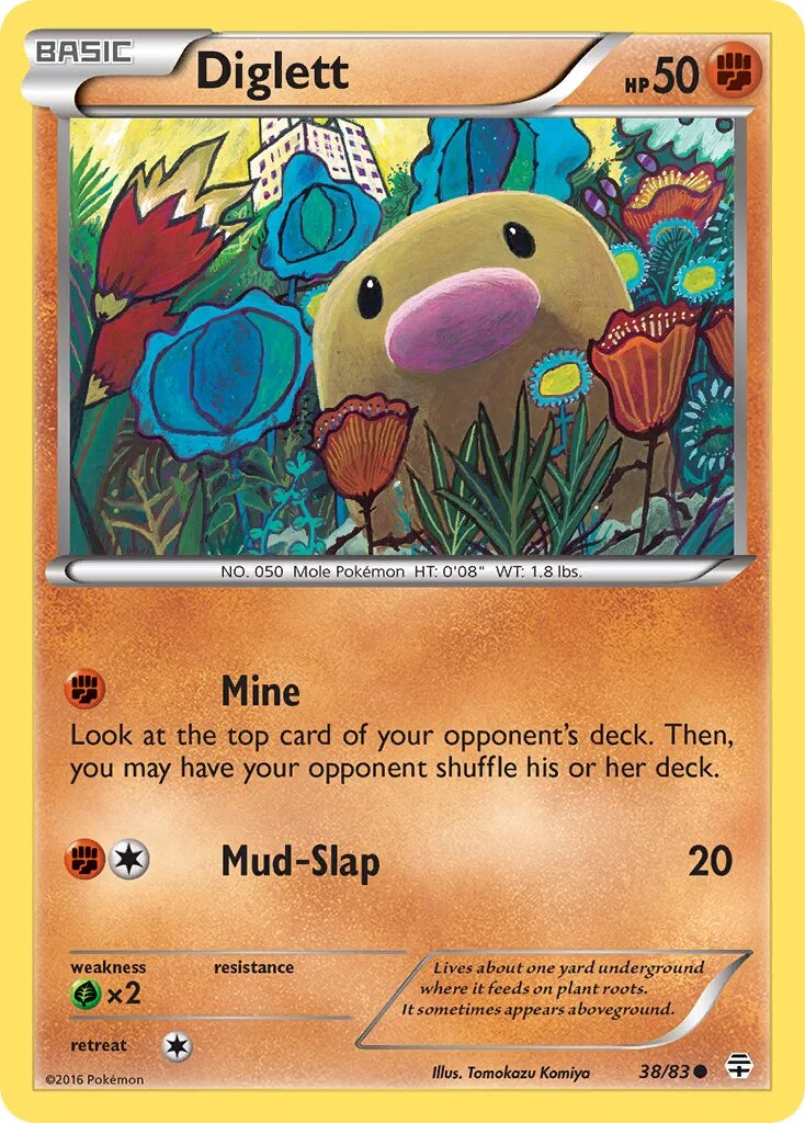 Diglett 「GEN 38/83」「EN」