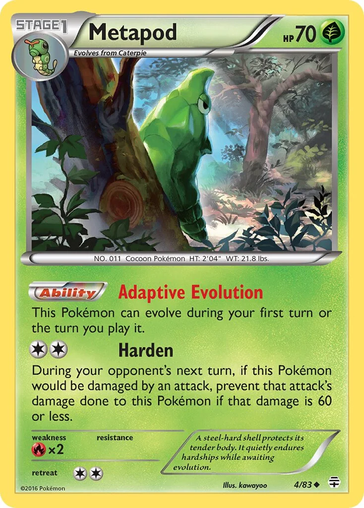 Metapod 「GEN 4/83」「EN」