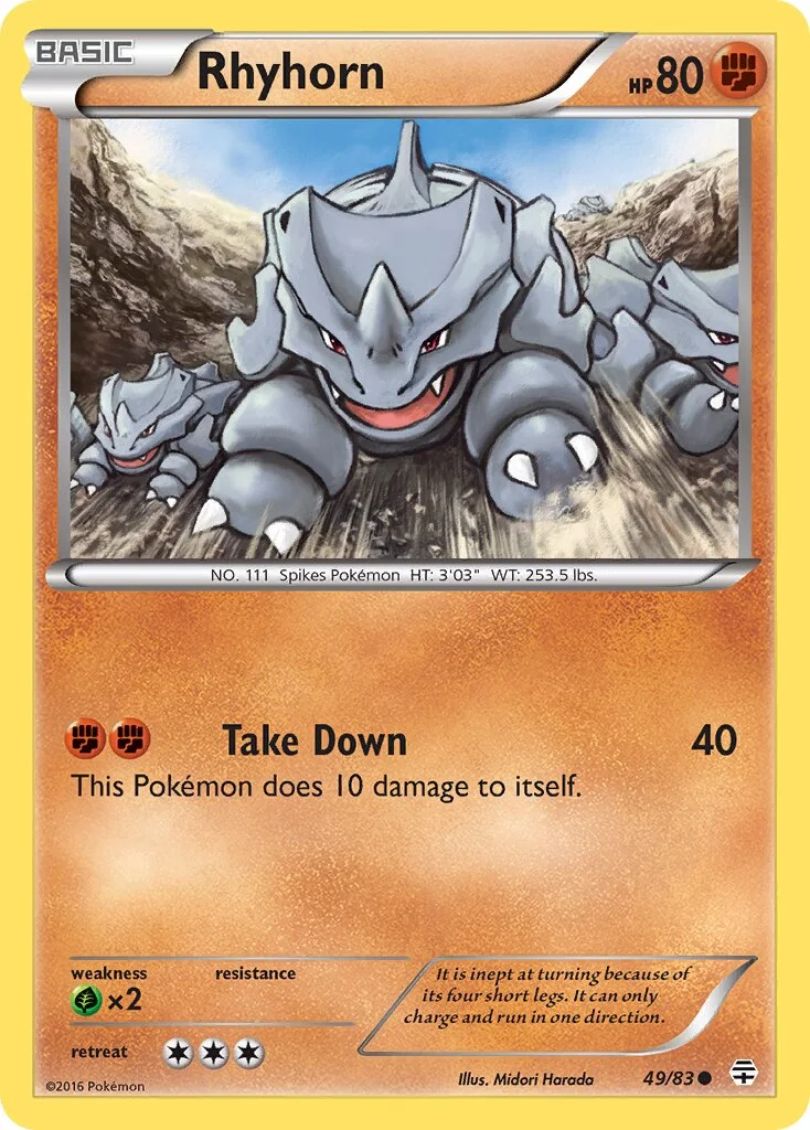 Rhyhorn 「GEN 49/83」「EN」