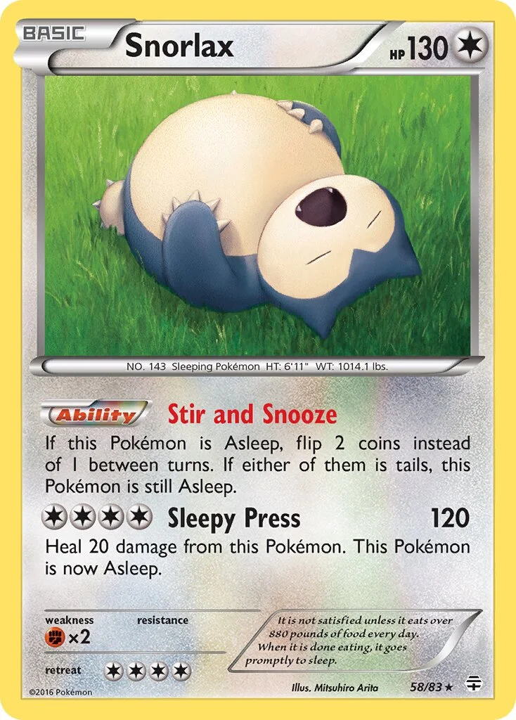 Snorlax 「GEN 58/83」「EN」