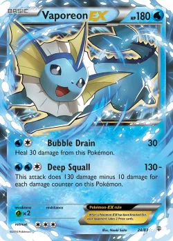 Vaporeon-EX #24/83 · Pokémon
